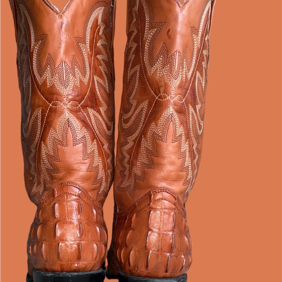 Men’s cayman look leather boots sz 9 - Picture 4 of 8